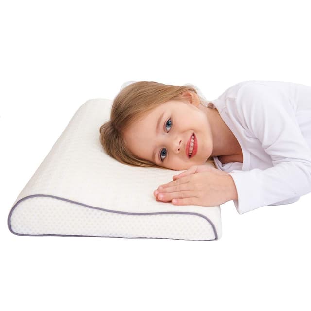 🌟 SIKAINI Kinder Kissen für Bett Schlafen 🌙 Oeko-Tex Hypoallergenic Memory Schaum kinderkissen Neck-Protector für Kinder (Bündel Kissen, 3-10 Jahre) 🚸