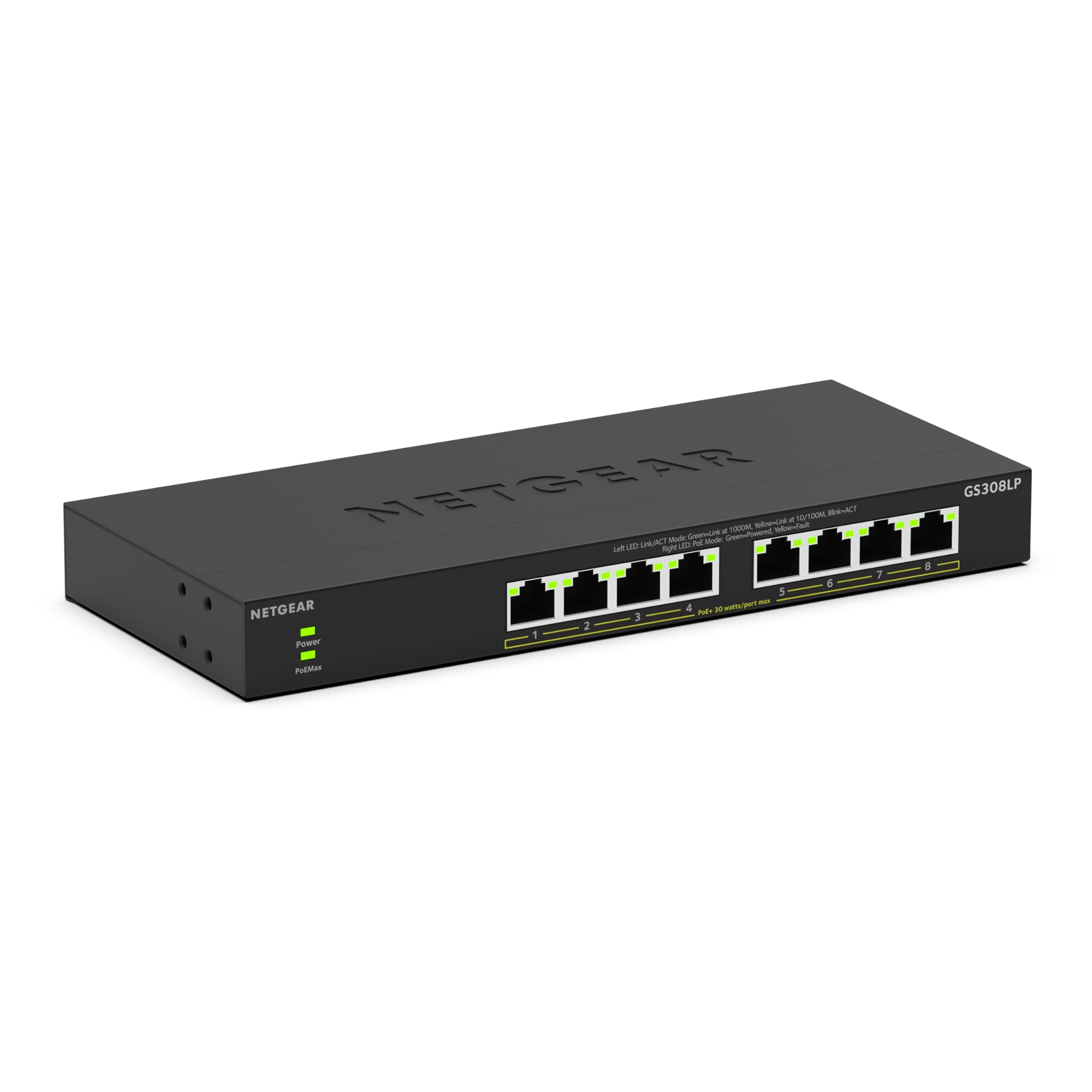🔥 Angebot: NETGEAR 8-Port PoE Gigabit Ethernet Unmanaged Essentials Switch (GS308LP) 🌟