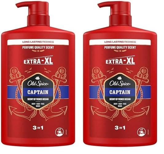 🌊 Old Spice Captain 3-in-1 Duschgel 2er Pack - 1l