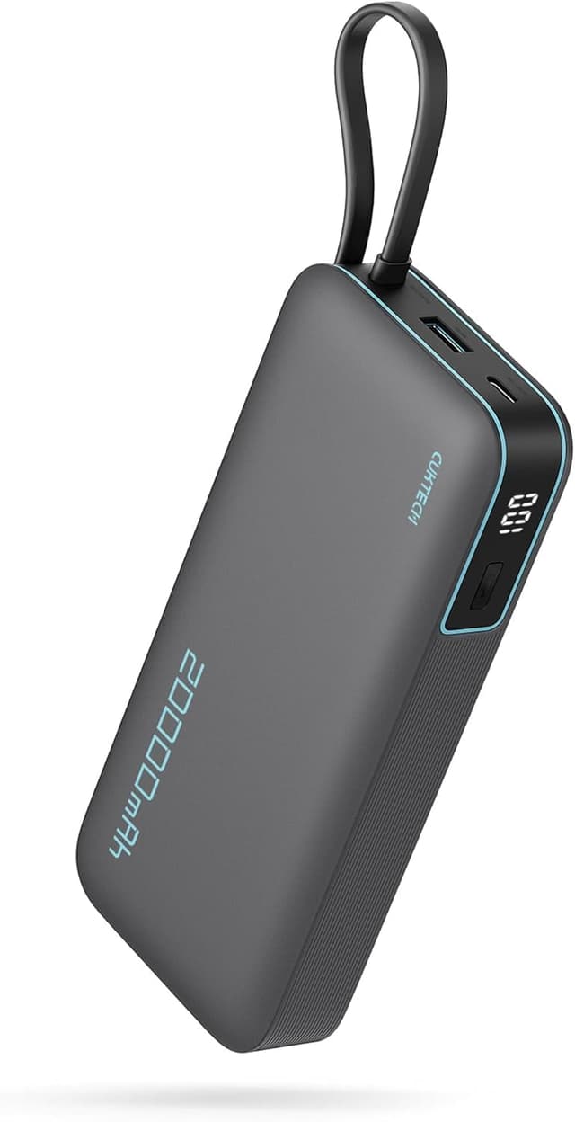 CUKTECH 20000mAh Power Bank mit USB-C Kabel 📱🔋