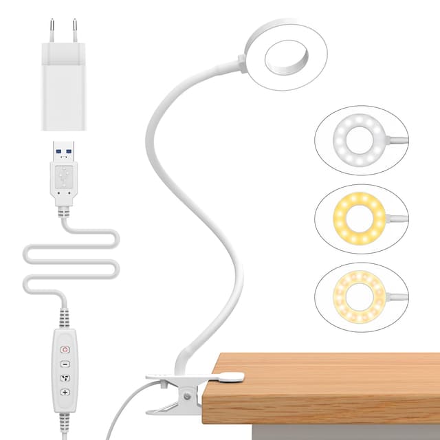 📚🌟 iZELL 23 LED Leselampe Bett Dimmbar - 3 Modi & 10 Helligkeitsstufen