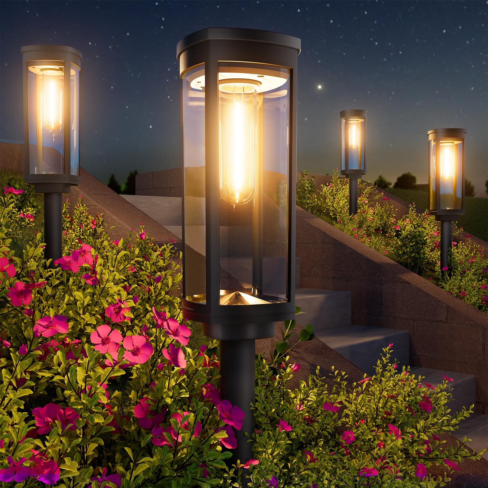 EDISONFIRE Helle Solarlampen für Außen Garten 🌞🌿