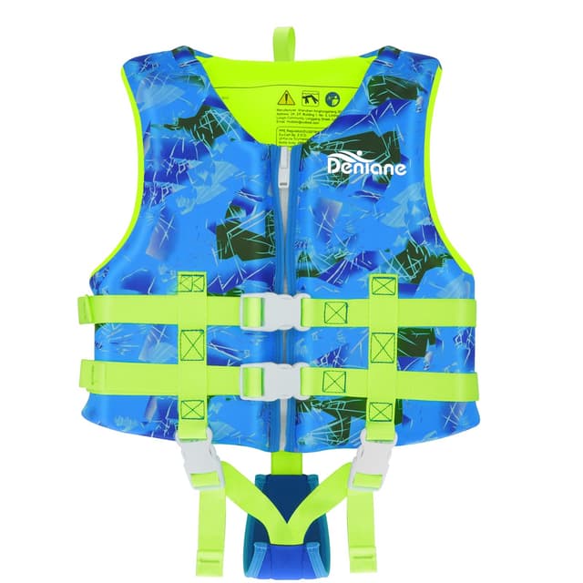Schwimmweste Kinder Neopren Weste 🏊‍♂️ - Rosa/Blau M (4-6 Jahre/18-25KG) Blau