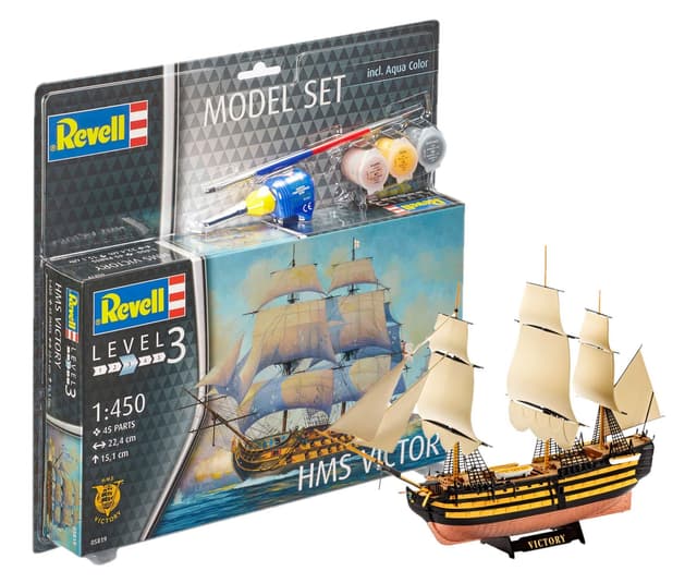 🚢🎨 Revell 65819 - Modellbausatz - HMS Victory im Maßstab 1:450 🎉