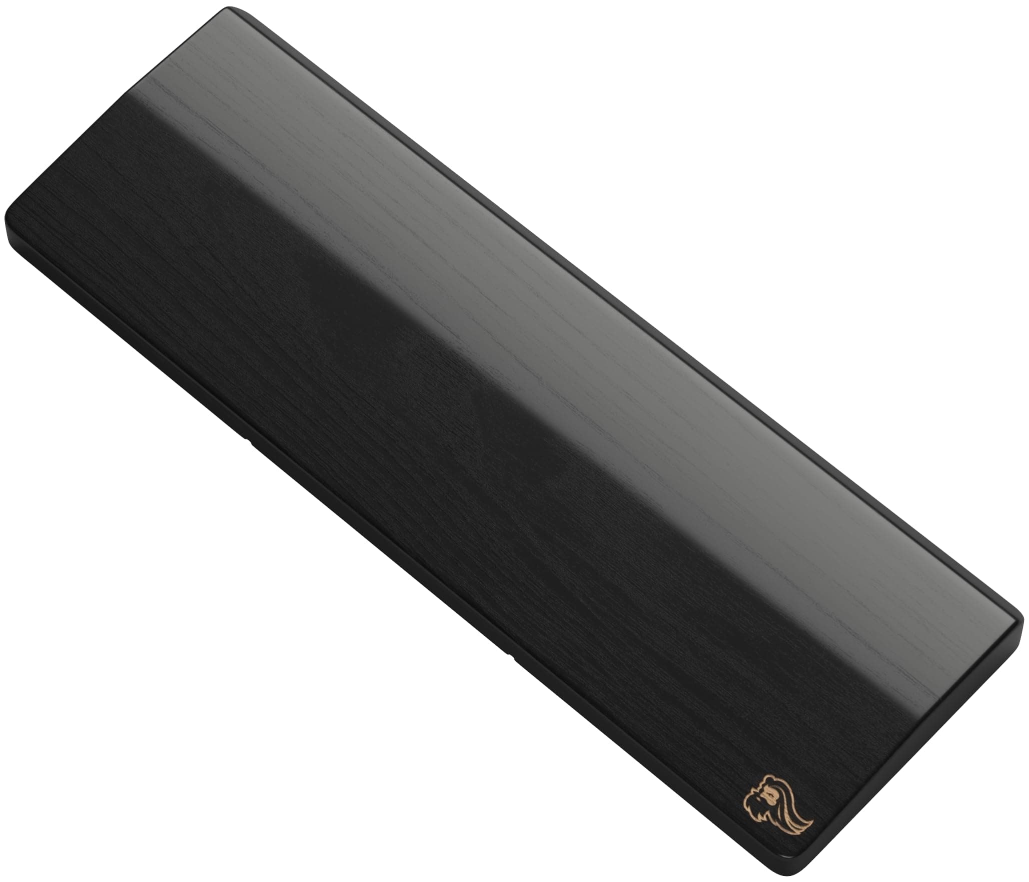 🎮 Glorreiche Gaming Holz Tastatur Handgelenkauflage (Kompakt) - Weiße Esche, Onyx 19 mm - Kompakt Onyx