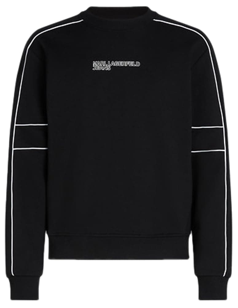 🔥 Mega Angebot! Karl Lagerfeld Jeans Regular Piping Sweatshirt für Herren 🖤