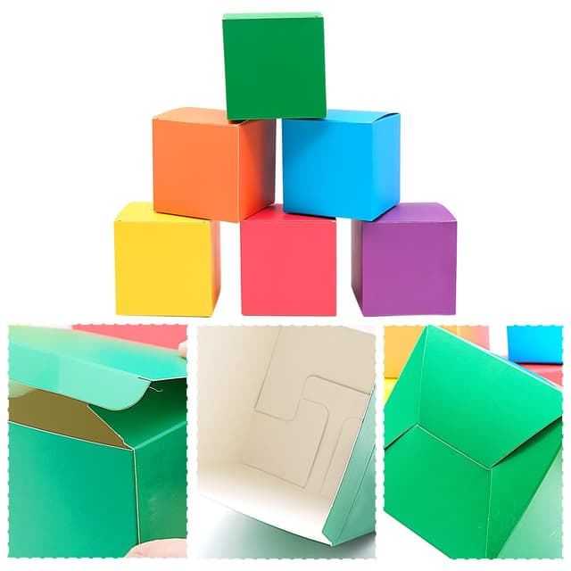 18 Stück Quadratische Bunte Geschenkboxen 🎁🎉🎈
