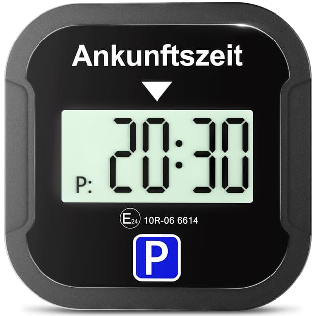 🚗 Warmfay® Elektronische Parkscheibe mit KBA-Zulassung | Automatische Digitale Parkuhr