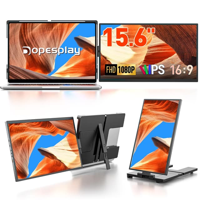 2025 Neuestes 15.6" Laptop Monitor Erweiterung - FHD 1080P IPS Bildschirm 🖥️
