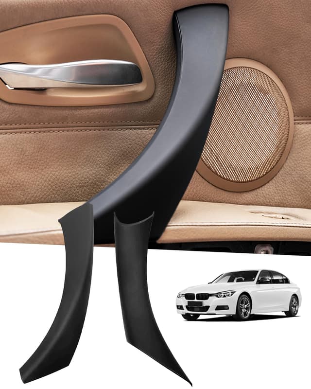 🚗 LALAIJDOU E90 Türgriff Handschuh | Innentürgriff Schnalle für BMW E90 E91 | 3er Serie | Schwarz | 17.58€