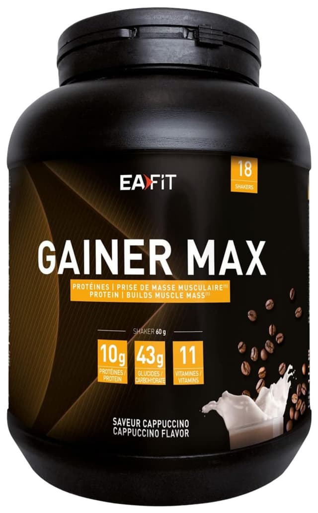 Angebot: Gainer Max 1.1kg | Cappuccino | Eiwit | Wei + Ei | Spiermassenzunahme 😎
