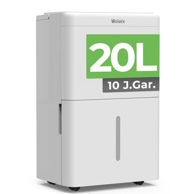 🌬️🏠 Woleix Luftentfeuchter elektrisch 20L - Entfeuchter elektrisch für Keller und Räume bis zu 150m³/50m²