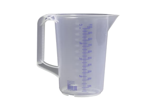Hünersdorff Messbecher 1l | Bruchsicher und spülmaschinengeeignet 👌🛡️