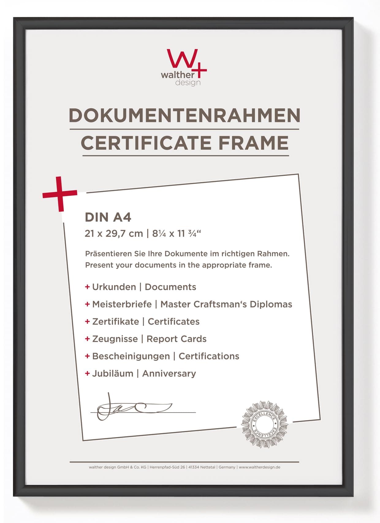 Walther KV130B New Lifestyle Kunststoffrahmen 🖼️