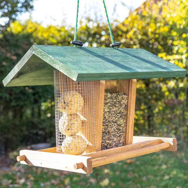 🐦🏠 Top-Angebot: Zooprinz Vogelhaus zum Aufhängen mit stabilen Sitzstangen und Schutz-Dach