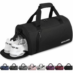 👜 BECOJADDE Sporttaschen für Damen und Herren - 25L Reisetasche Duffel Bag mit Schuhfach & Nassfach 🏋️‍♂️