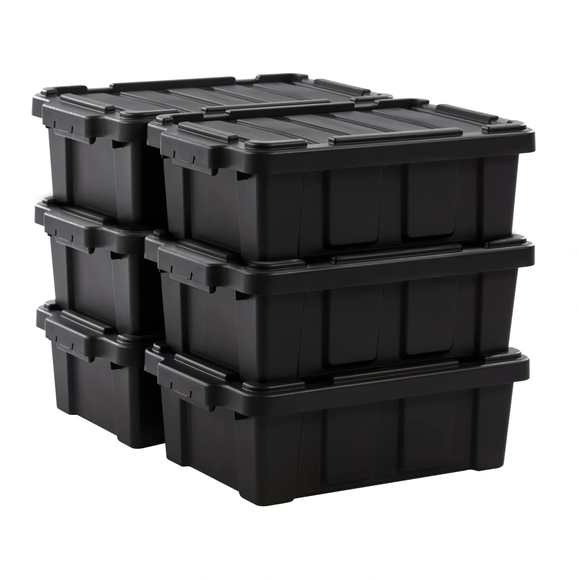 🔥 Angebot! Iris Ohyama Heavy Duty Organisation Boxes, 12.5L, 6er-Set, Rot 📦🔧