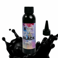 SANAAA 120ML Epoxidharz Farbe Paste, Schwarze Harz Farbpaste UV Harz Farben Pigmentpaste
