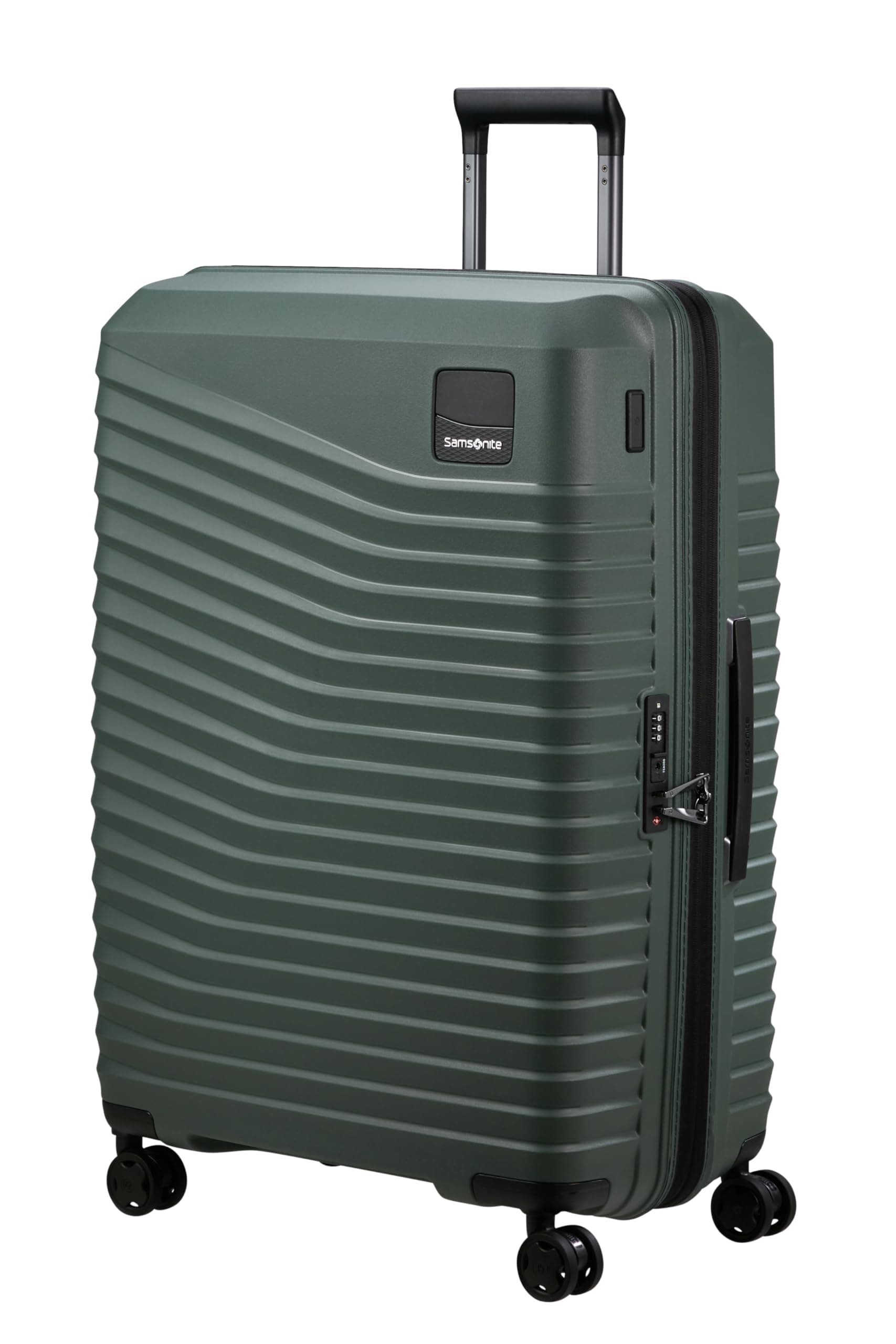 🌿👜 Samsonite Intuo - Spinner L, Erweiterbarer Koffer, 75 cm, 105/115 L, Grün (Olive Green) 🌿👜