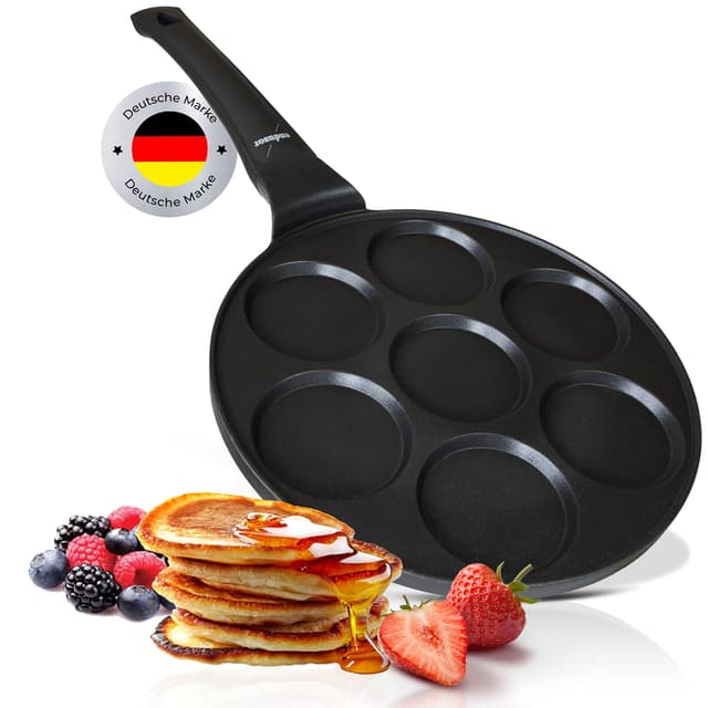 Endusor Pancake Pfanne Induktion - Spiegeleipfanne Ø26cm mit 3-fach PowerShield-Beschichtung