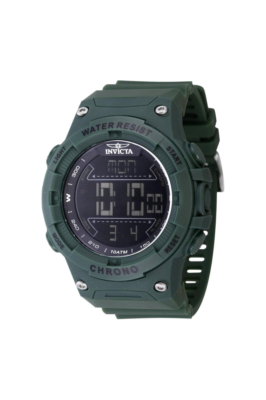 🏎️ Invicta Racing Kunststoff Herren Quarzuhrwerk - 52mm Grün 🕒
