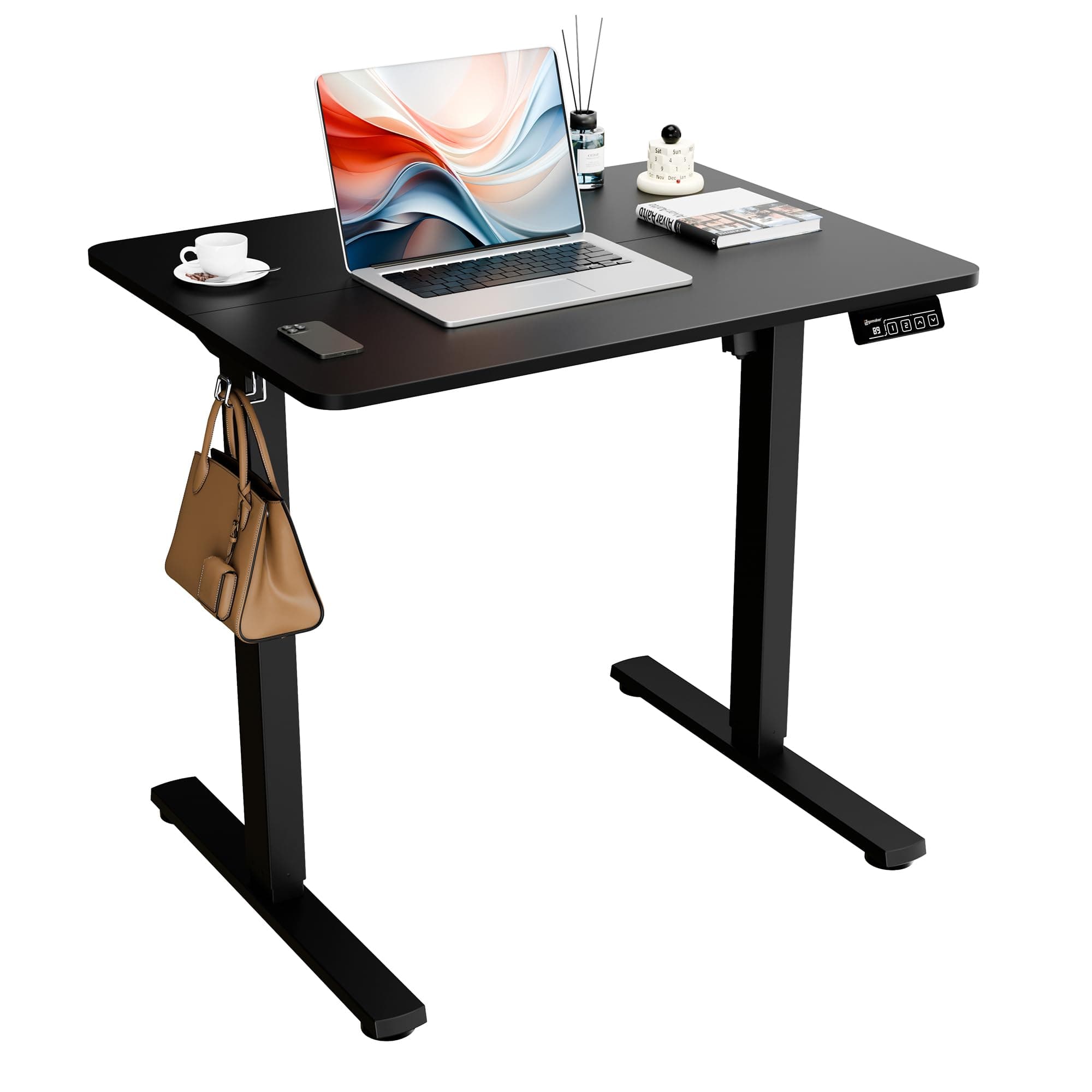 ERGOMAKER Elektrisch Höhenverstellbarer Schreibtisch 80×60 cm ⚡️🖥️