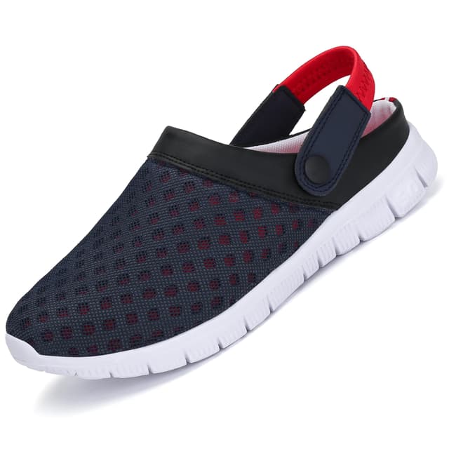 🌞 Sommer Deal! SAGUARO Unisex Clogs Gartenschuhe 45 EU Rot 🌿