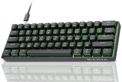 Dierya DK61se Gaming Tastatur mit Brown Tactile Switch