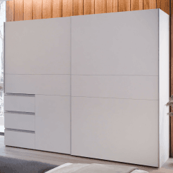 Angebot: FORTE Winn 2 moderner Kleiderschrank 250 - Weiß 250x200 ohne Spiegel 🌟