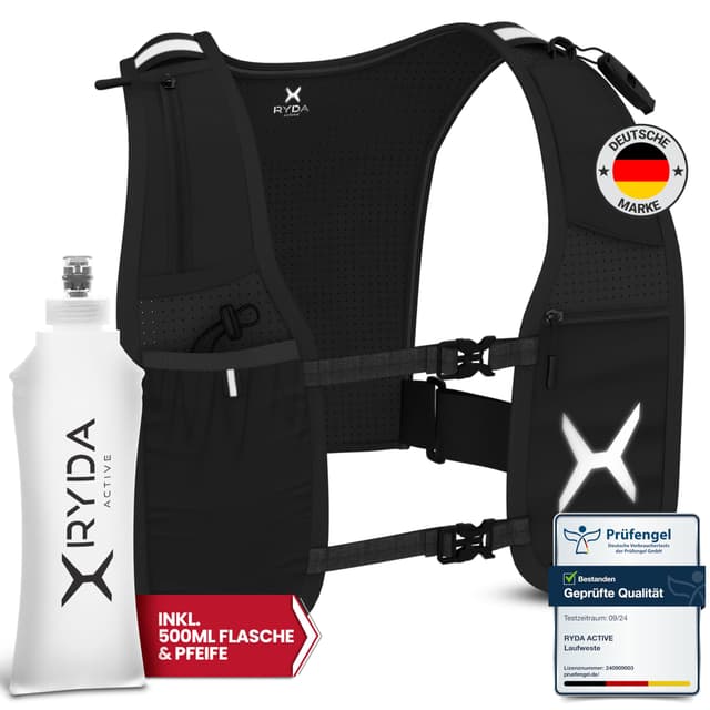 RYDA ACTIVE® Laufweste Damen & Herren | Ultraleicht & reflektierend 🏃🌟
