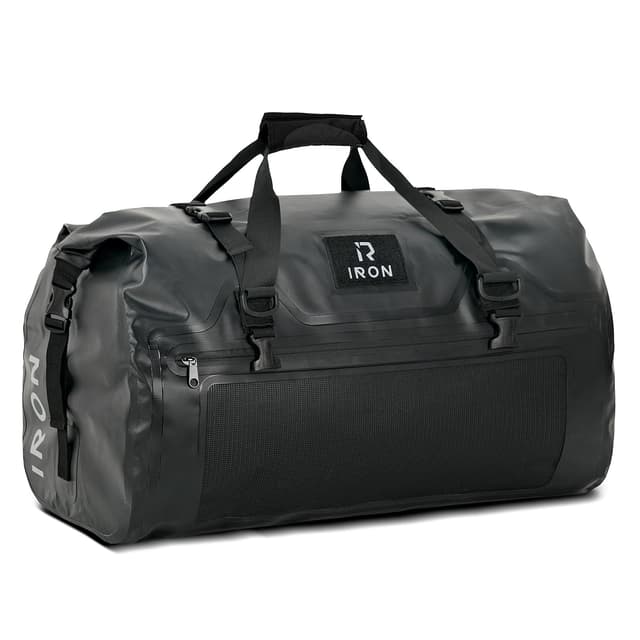 IRON JIA'S Motorradtasche Gepäckrolle 50L Schwarz - Wasserdichte Motorrad Hecktasche 🏍️
