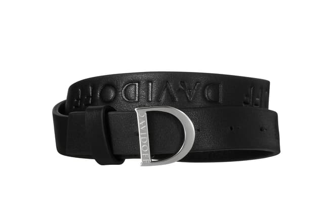🎁 DAVIDOFF ICON Herren Armband Schwarz mit D-Schnalle 🌟