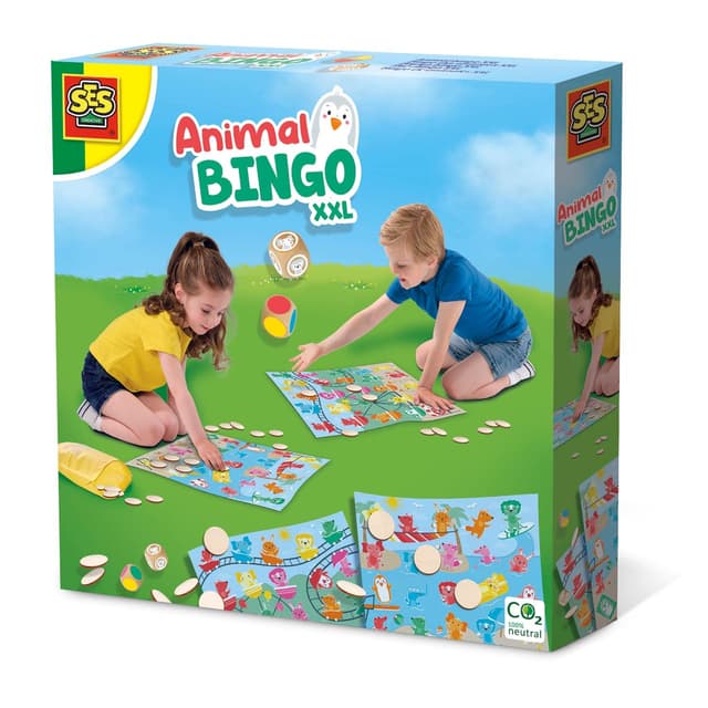 🎲🐾 SES Creative 02231 Tier-Bingo XXL, Diverse Farben 🐾🎲