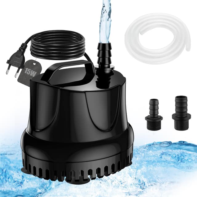 Lnicez Aquarium Pumpe 15W 800L/H Tauchpumpe Wasserpumpe
