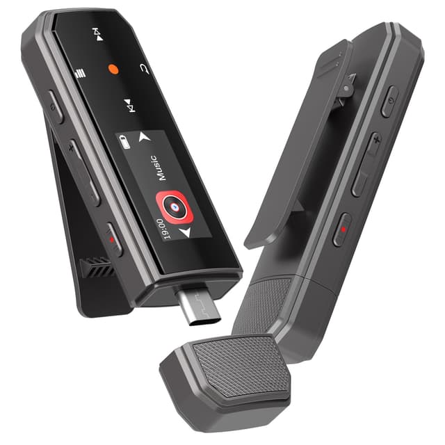 64GB Tragbarer MP3 Player Mit Bluetooth 5.3 Schwarz 🎵📡💾🎙️🏆