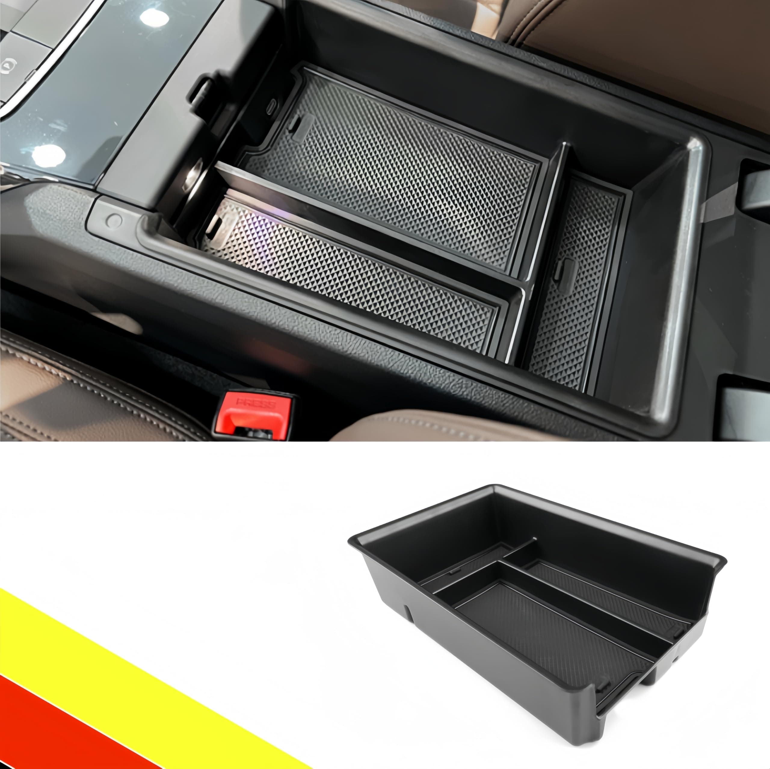 POETRYXIAO Mittelkonsolen-Aufbewahrungsbox für BMW