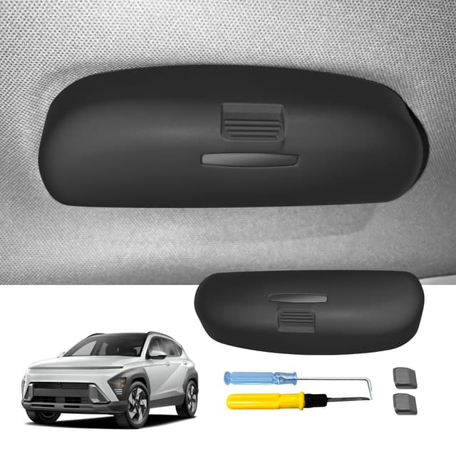 LUWU Sonnenbrillenhalter Box für Kia Sportage NQ5/EV6/CEED CEEDX/K3/K5 DL3/Forte 2021-2024 2025 Brillenaufbewahrungskoffer EV6 GT/GT Line Sonnenbrillen-Organizer Zubehör (Dunkel Grau)