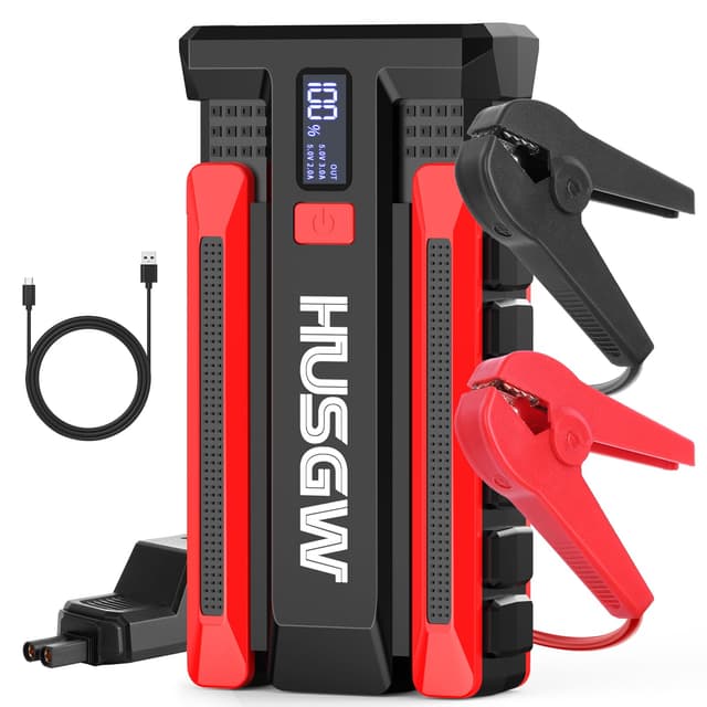 Husgw Starthilfe Powerbank 2000A Auto Starthilfegeräte 🚗