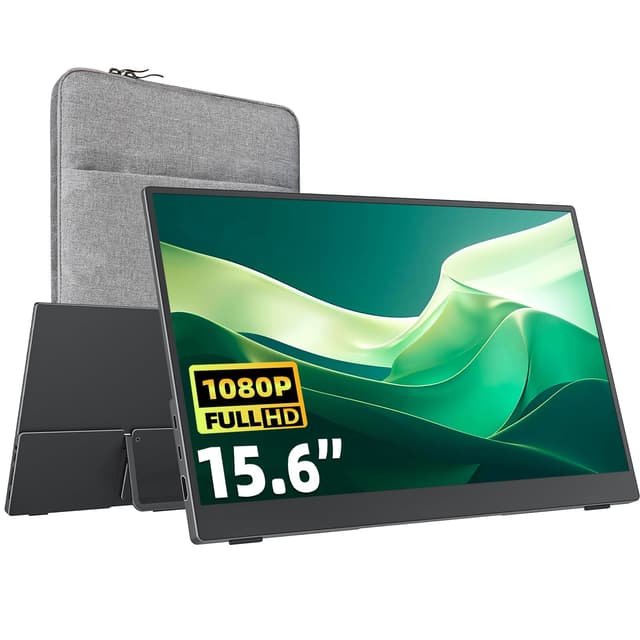Cocopar Tragbarer Monitor 15,6 Zoll 1080P 🌟 Reisemonitor 85% sRGB 🎮 HDMI USB-C 🖥️ Externes Display 💼