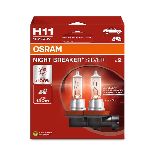 Sonderangebot: OSRAM NIGHT BREAKER SILVER H11 +100% mehr Helligkeit 🌟🚗