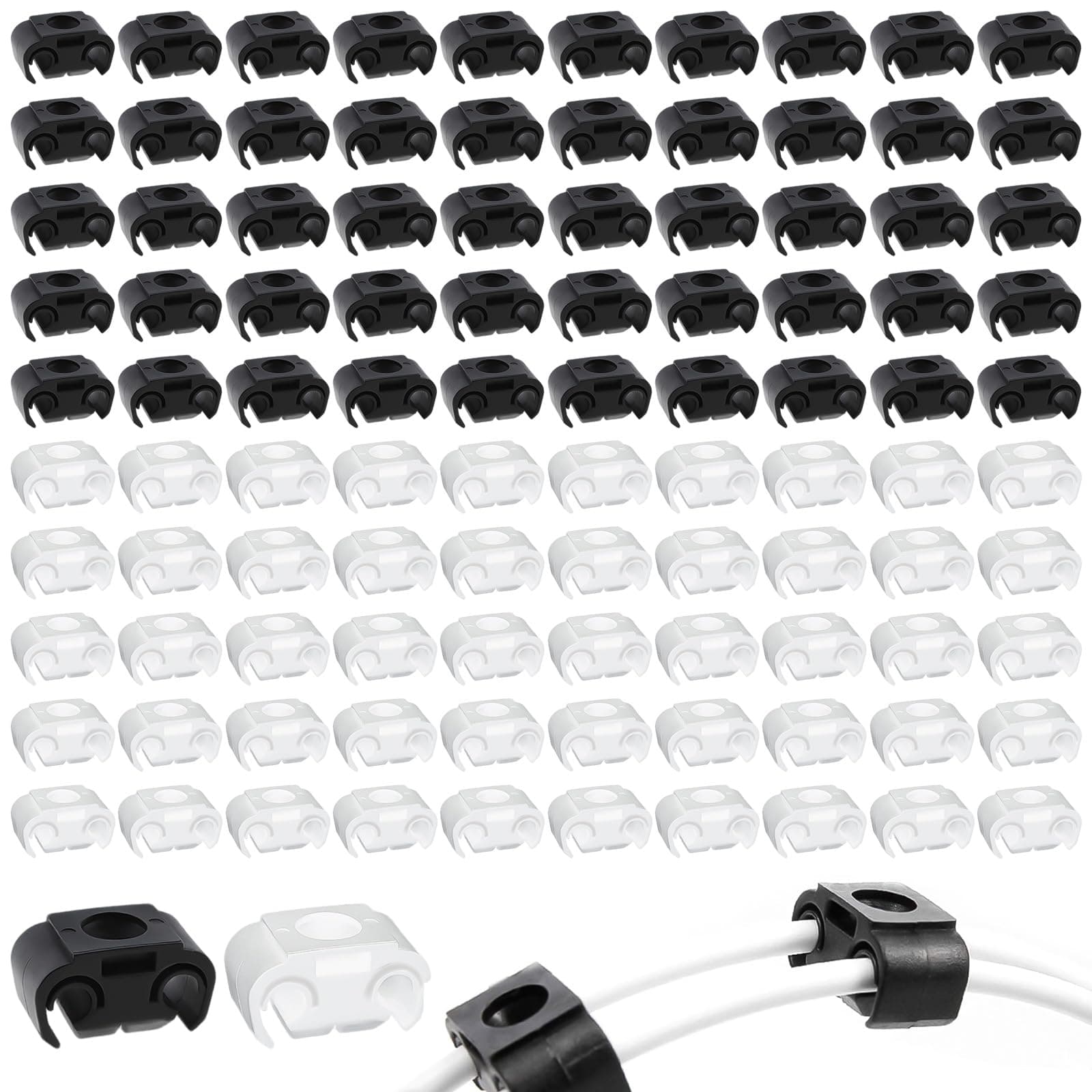 🚗 XTUDOU® 100 Stück Auto Bremsleitung Clip, Kunststoff Bremsschlaeuche Clip Schwarz