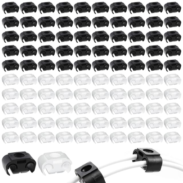 🚗 XTUDOU® 100 Stück Auto Bremsleitung Clip, Kunststoff Bremsschlaeuche Clip Schwarz