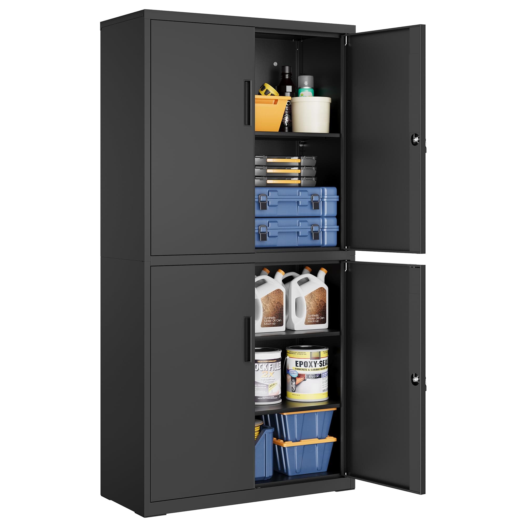 🌟 SONGMICS Aktenschrank: Mehrzweckschrank aus Stahl in Mattschwarz OMC016B01 🗄️🔒