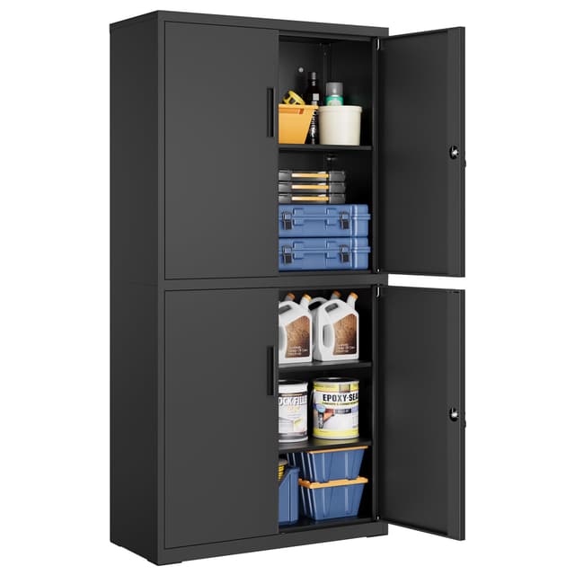 🌟 SONGMICS Aktenschrank: Mehrzweckschrank aus Stahl in Mattschwarz OMC016B01 🗄️🔒