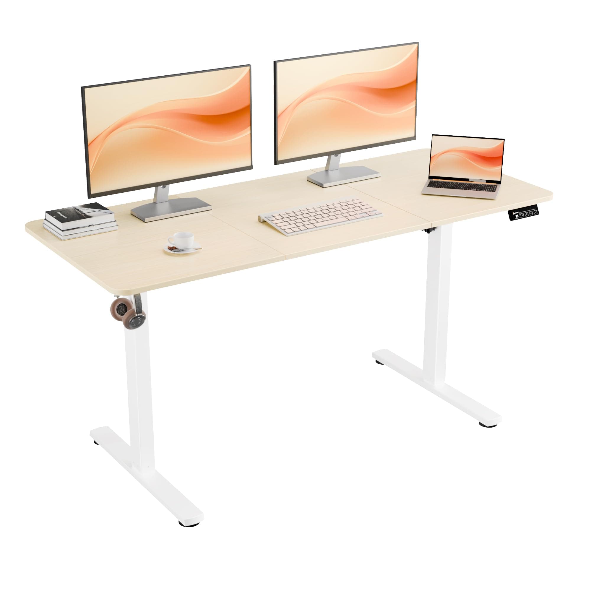 ERGOMAKER Elektrischer Höhenverstellbarer Schreibtisch 140x60cm 🖥️🖱️