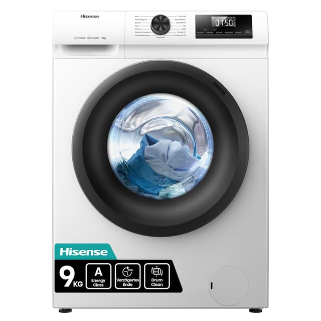 Hisense WF1Q9041BW Waschmaschine mit Dampffunktion 🌬️🌀