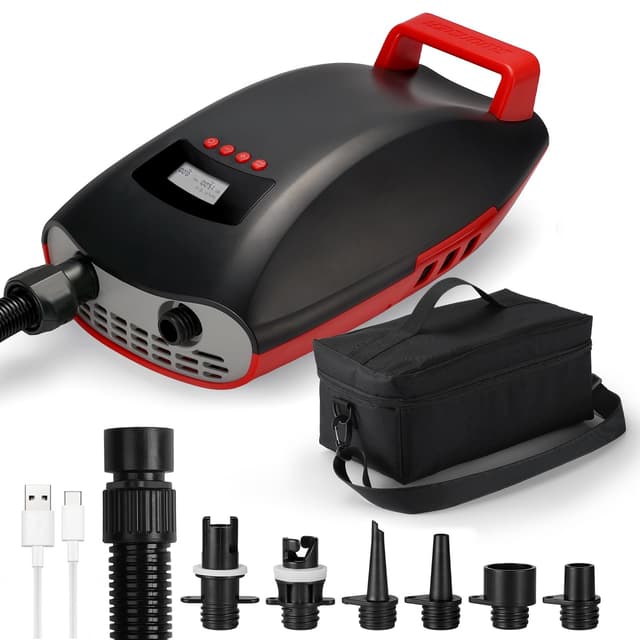 Swonder Seawolf SUP-Pumpe mit 9000mAh Akku - 2X Schnellere Elektrische Luftpumpe