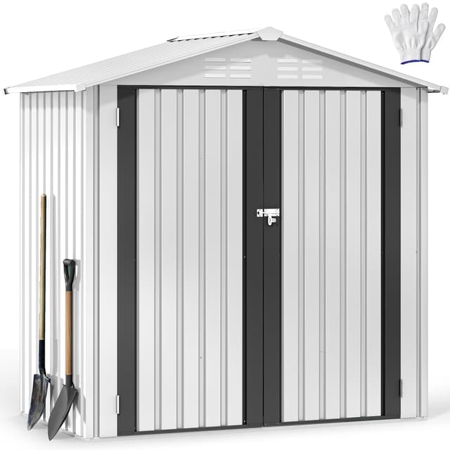 YITAHOME Gerätehaus 1,8x1,2m mit Sicherheitsschloss & Belüftungssystem 🏡🔒