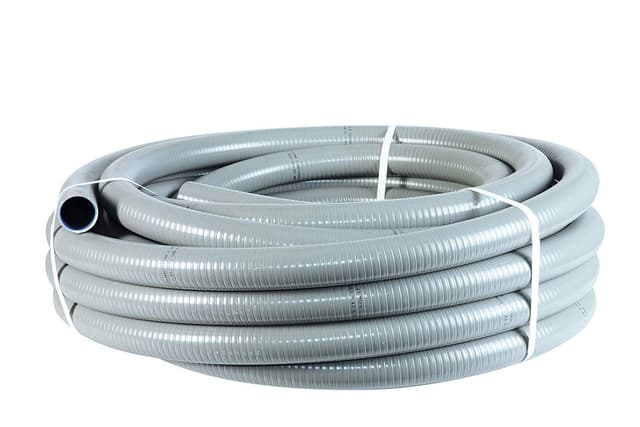 well2wellness® PVC Flexschlauch 40mm / PVC Klebeschlauch 40mm für Pool und Teich - 5m Rolle