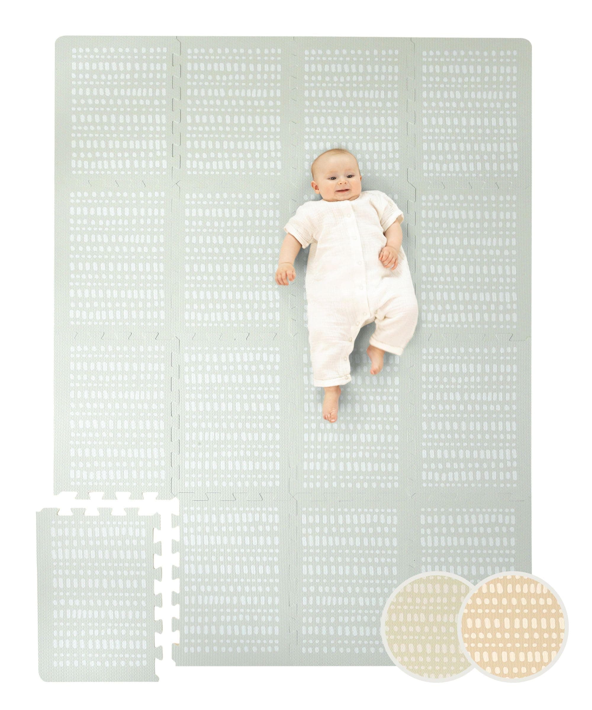 Stilvolle Puzzlematte für Babys 1,7x1,2m Hygge Grau 🧩💖
